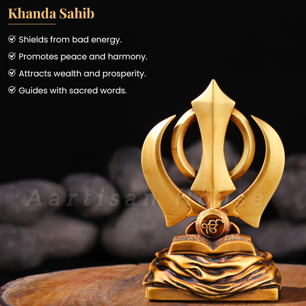 Khanda Sahib for Car Dashboard