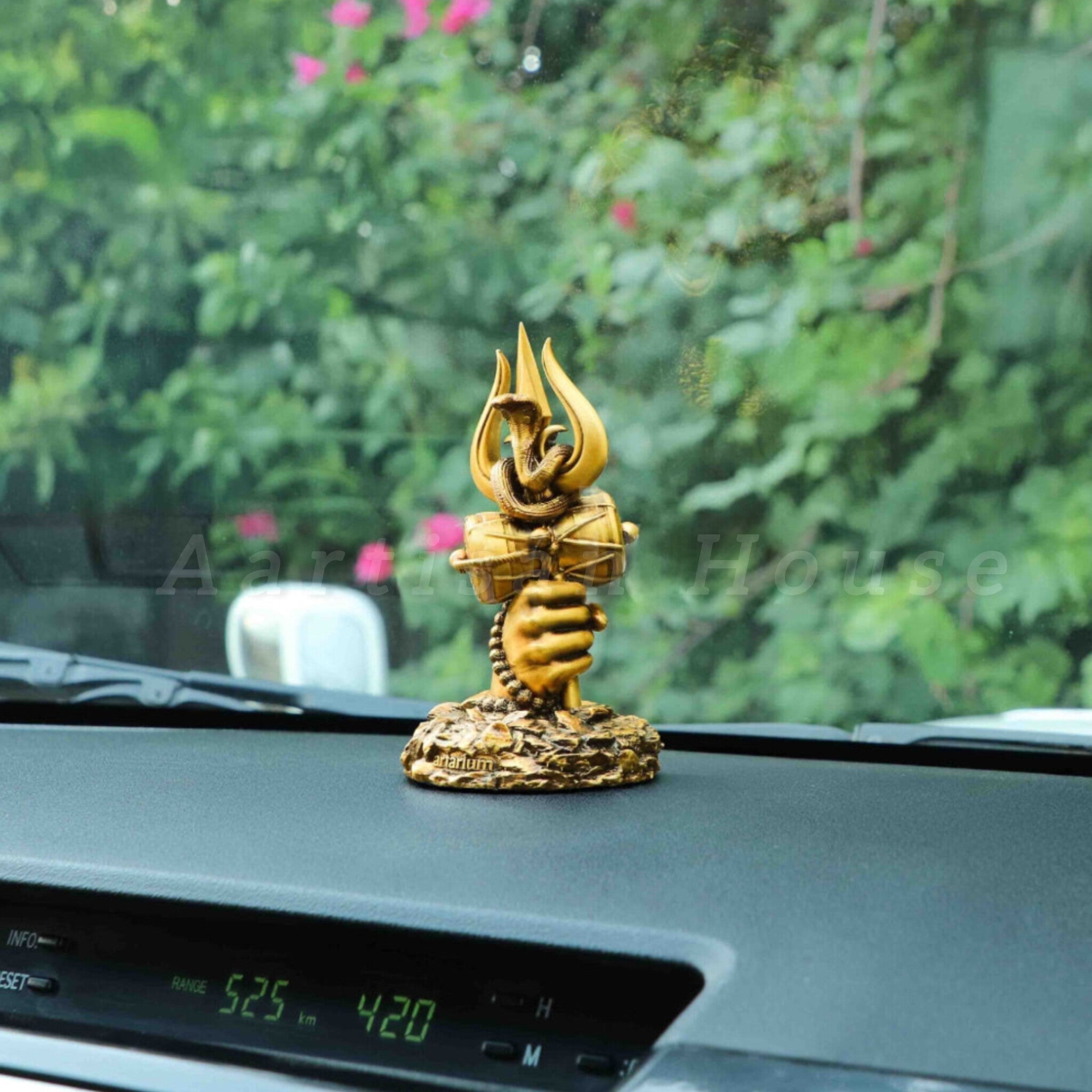 Shiv Trishul Car Dashboard Idol