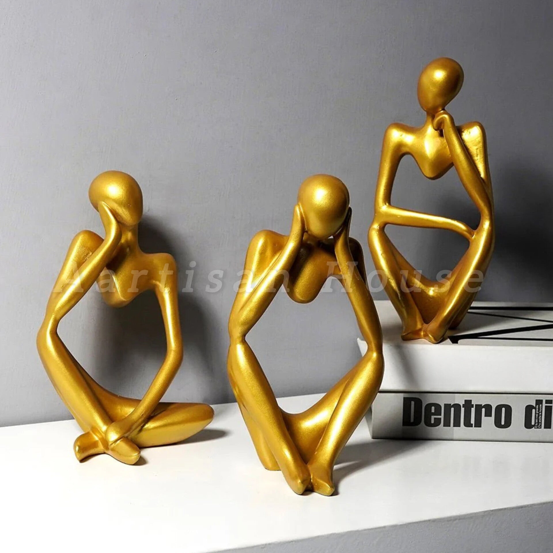 Abstract Thought Thinker Accent (Set of 3)