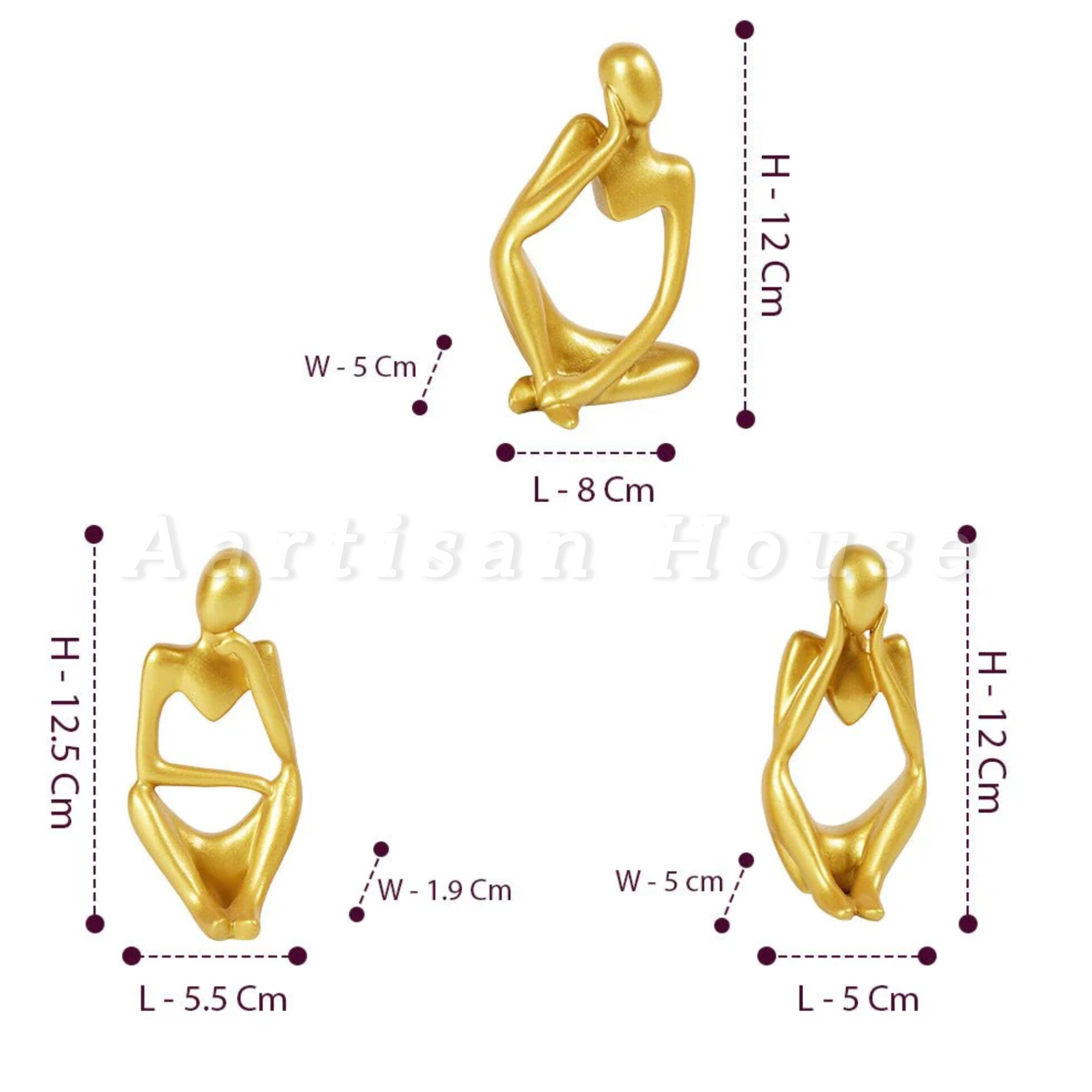 Abstract Thought Thinker Accent (Set of 3)