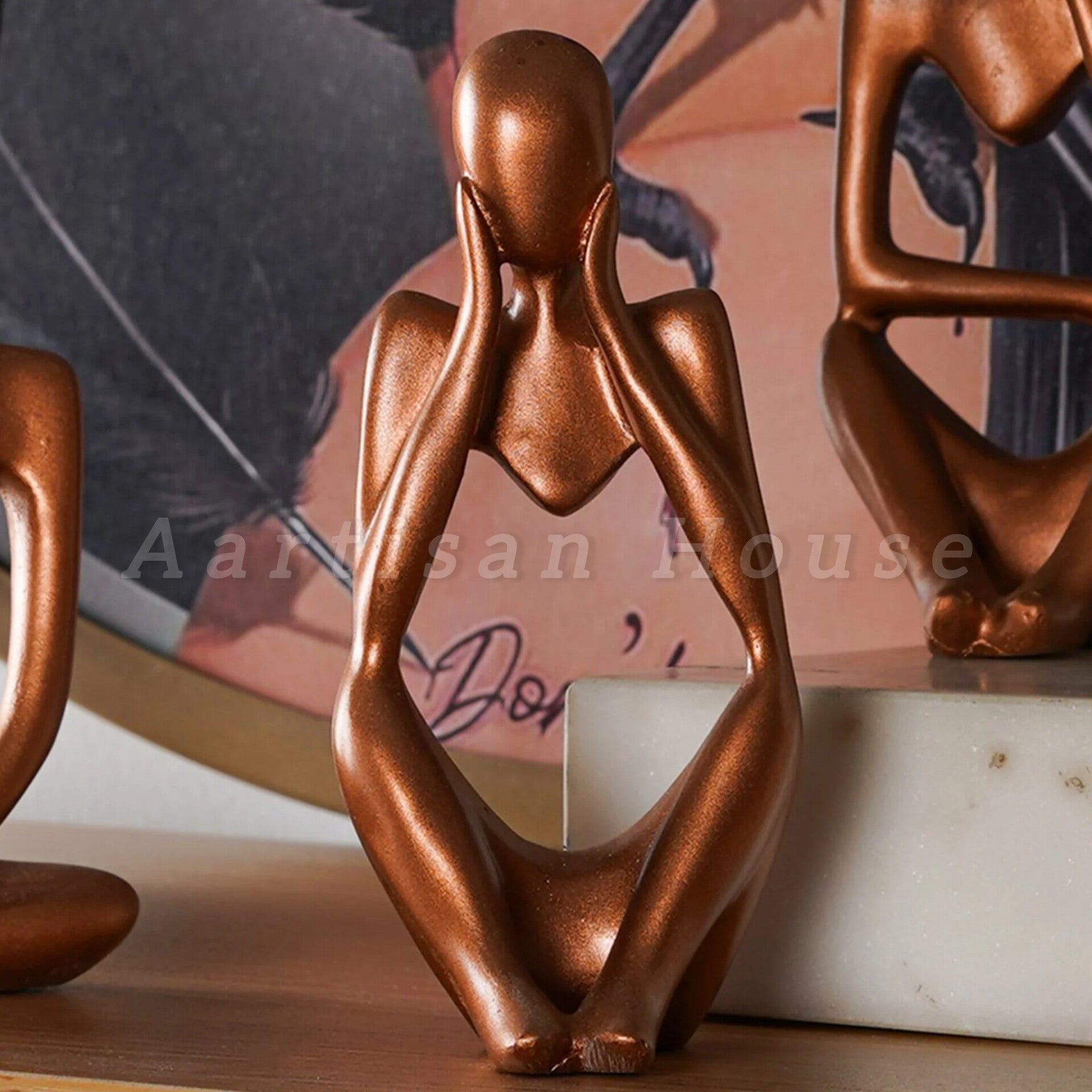 Abstract Thought Thinker Accent (Set of 3)
