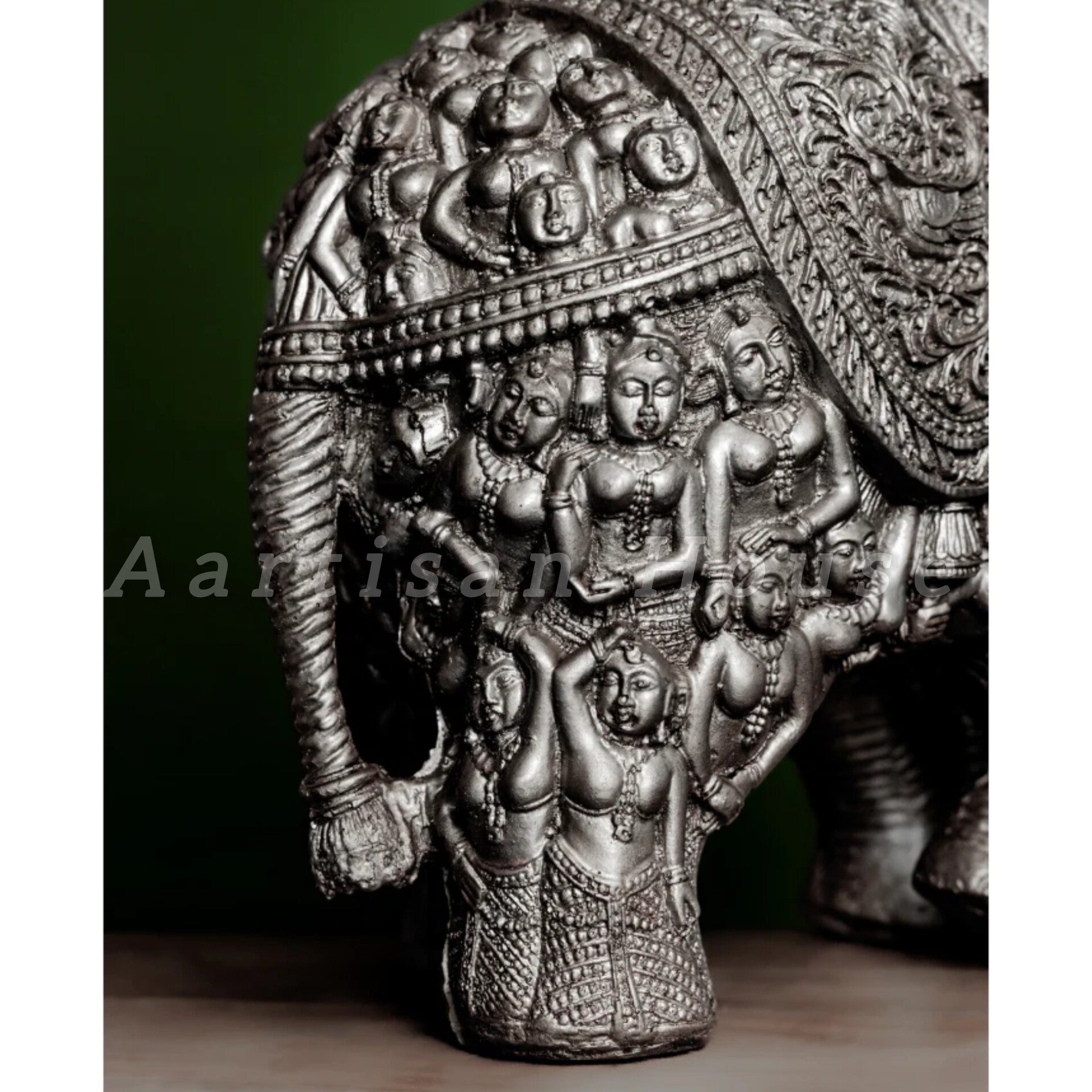 Antique Rajasthani Elephant – Carved Symbol of Luck & Prosperity