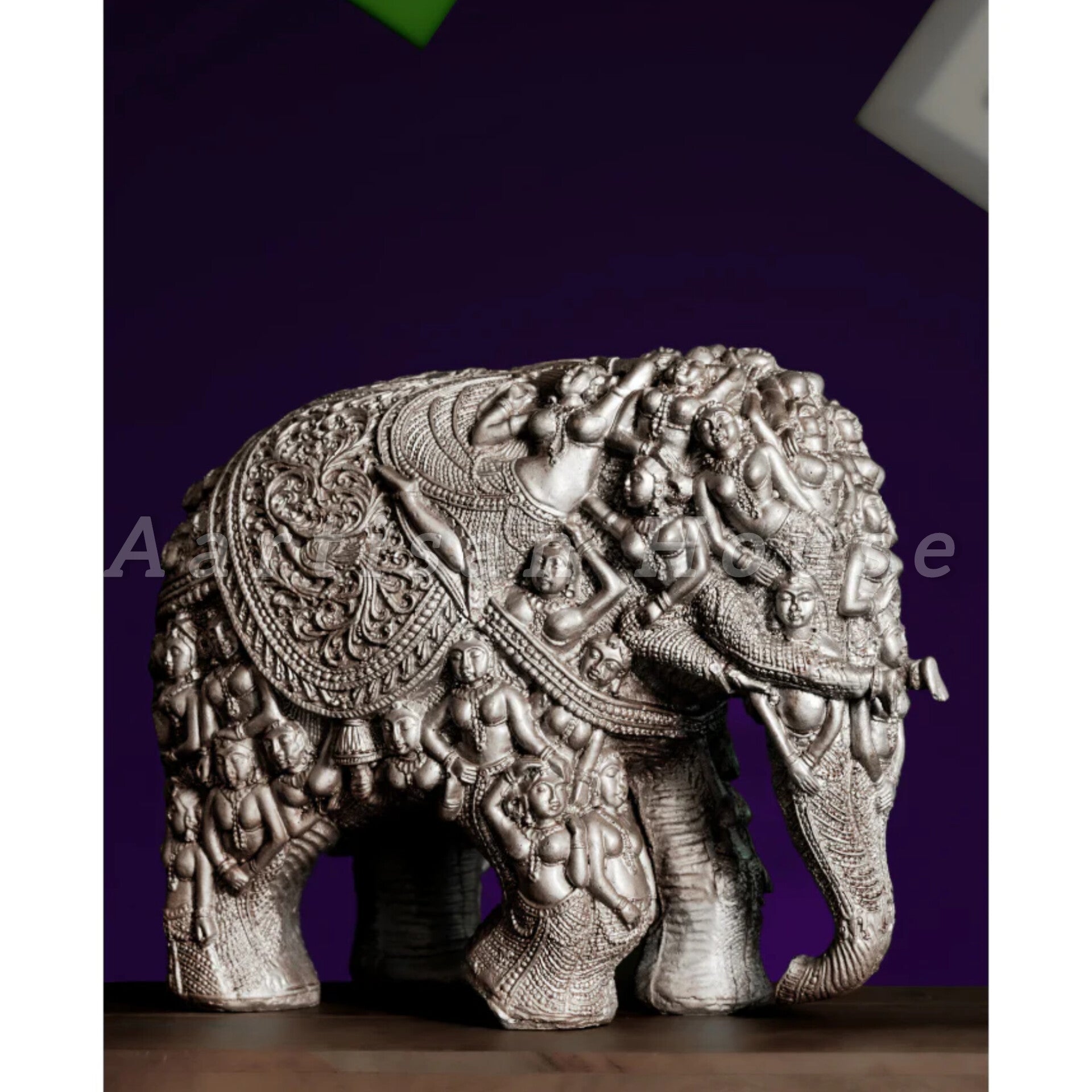 Antique Rajasthani Elephant – Carved Symbol of Luck & Prosperity
