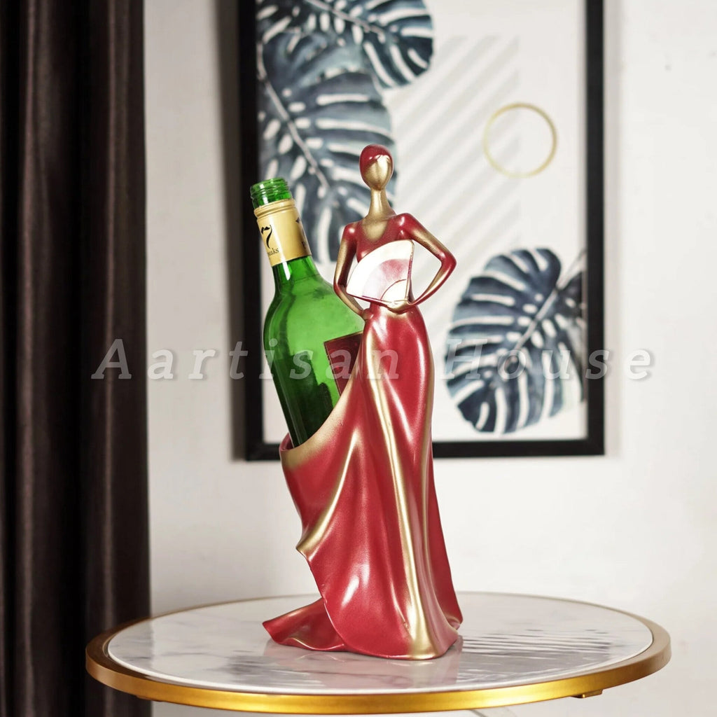 Belle Femme Antique Wine Bottle Holder