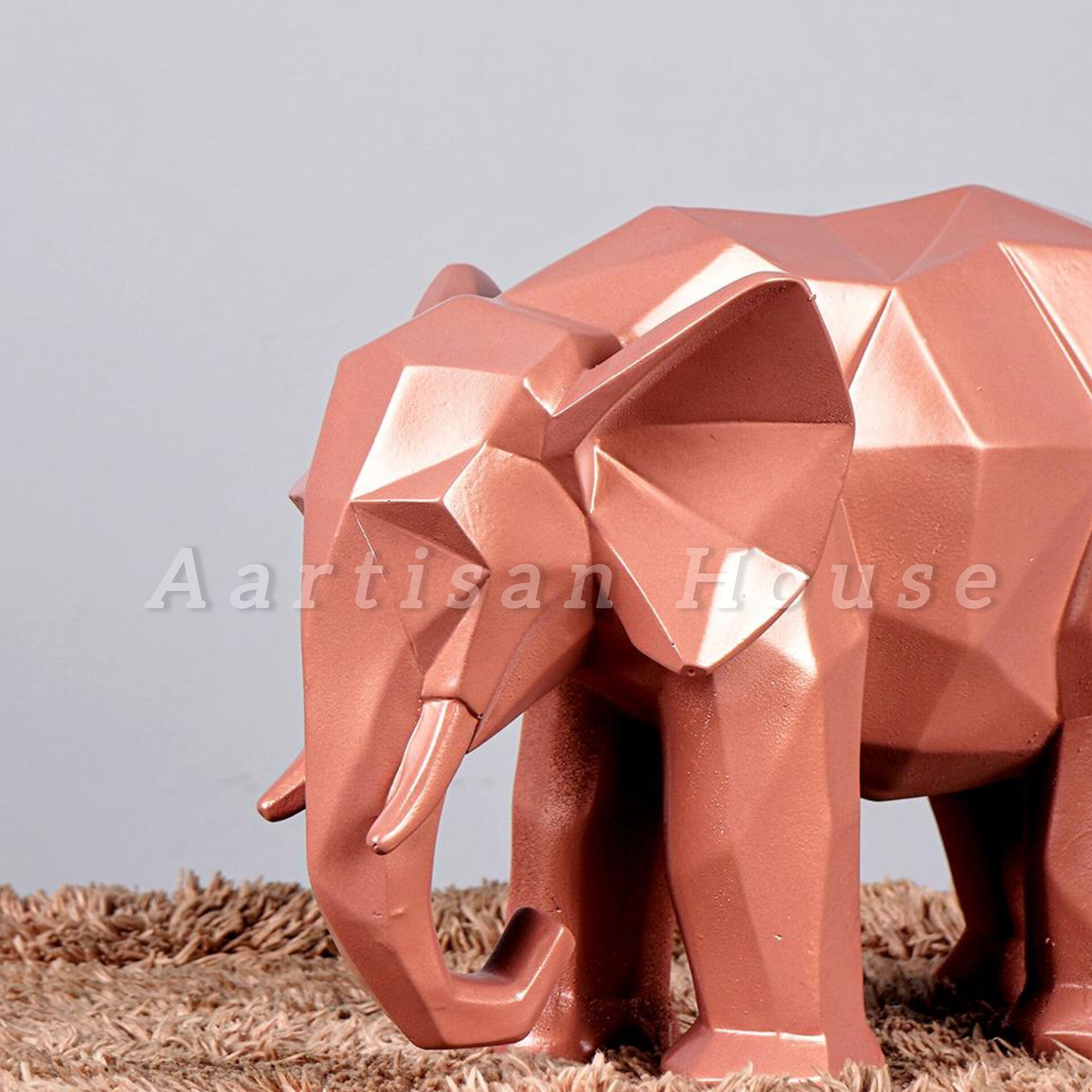 Modern Art Geometric Elephant Accent