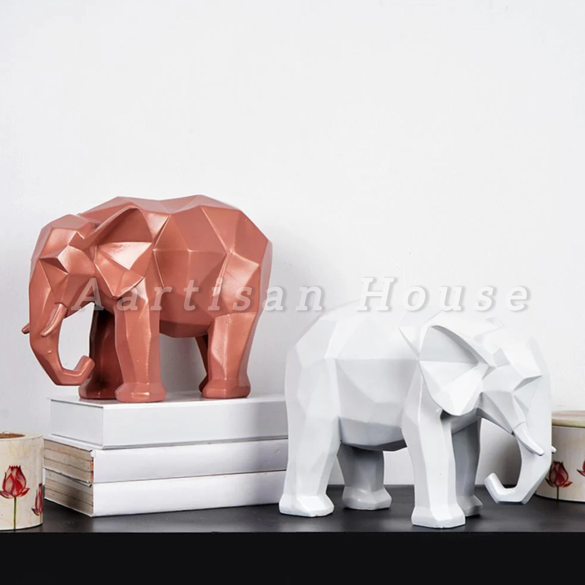 Modern Art Geometric Elephant Accent