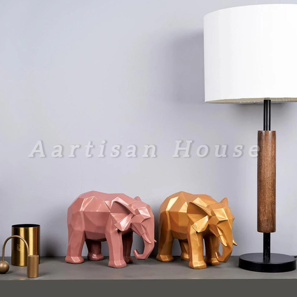 Modern Art Geometric Elephant Accent