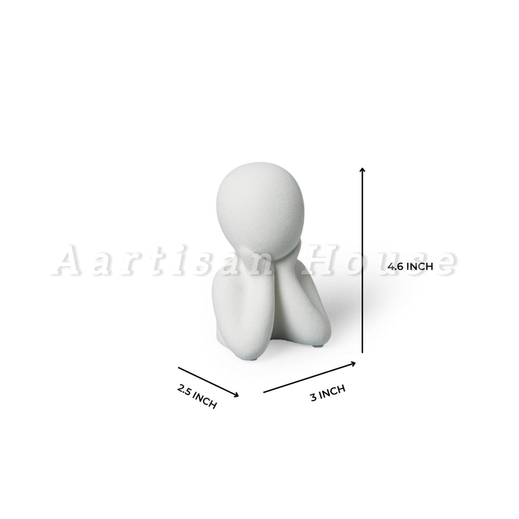 Wholeness Trio: Embracing Family Sculpture (Set of 3)