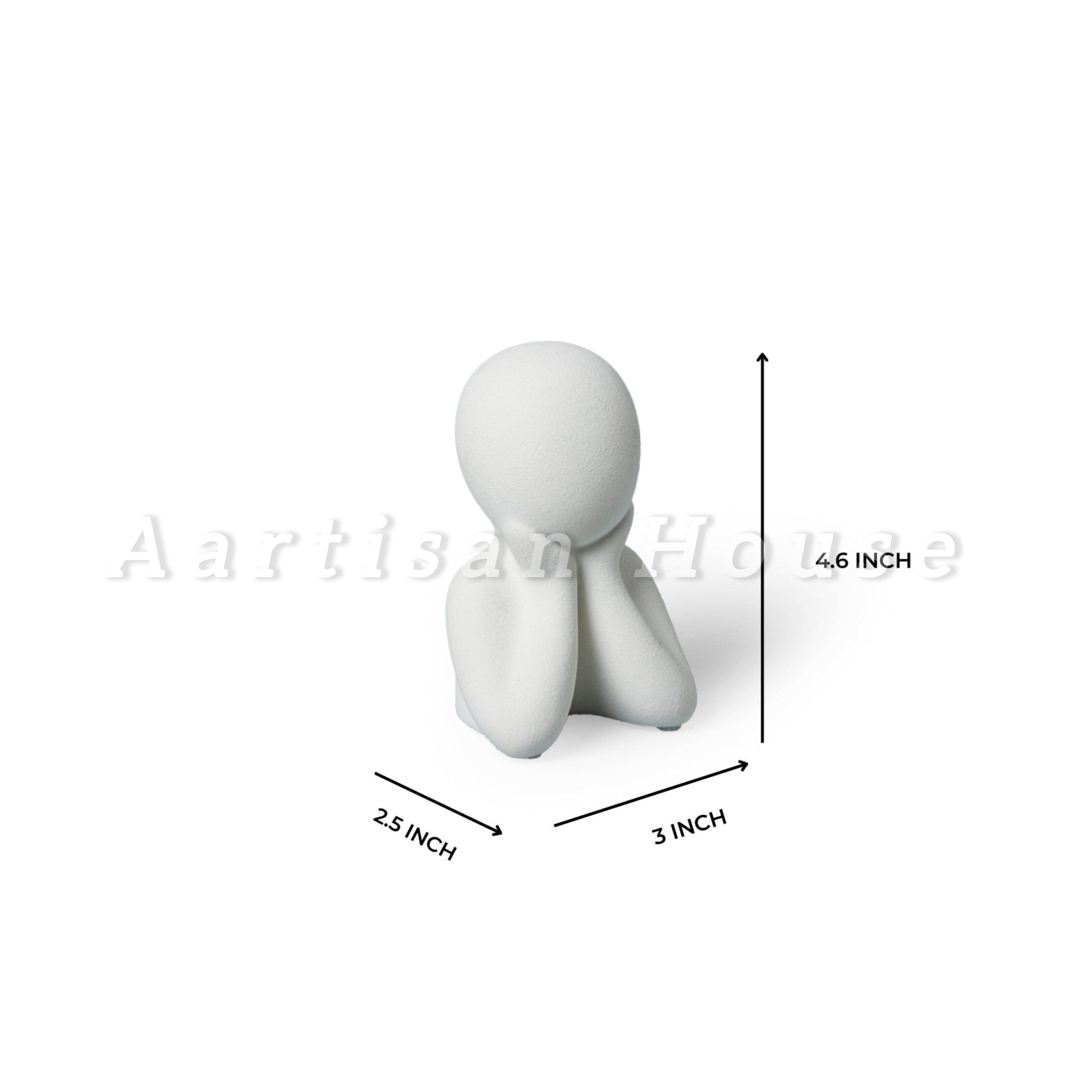 Wholeness Trio: Embracing Family Sculpture (Set of 3)