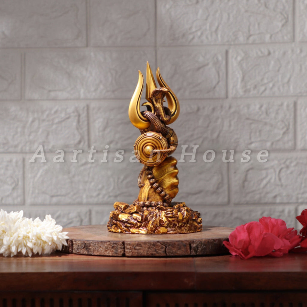 Shiv Trishul Car Dashboard Idol