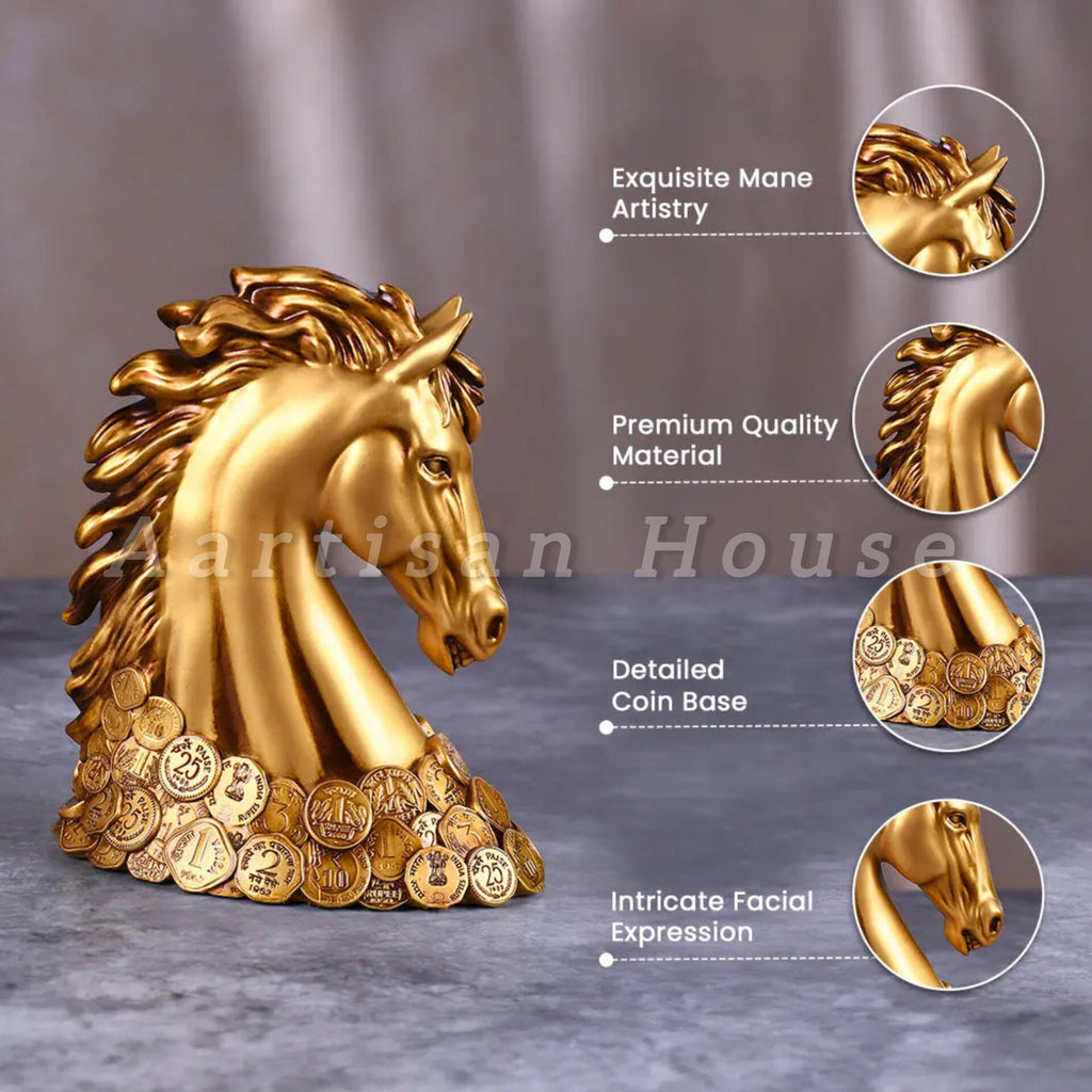 New Coin Horse Head Car Dashboard