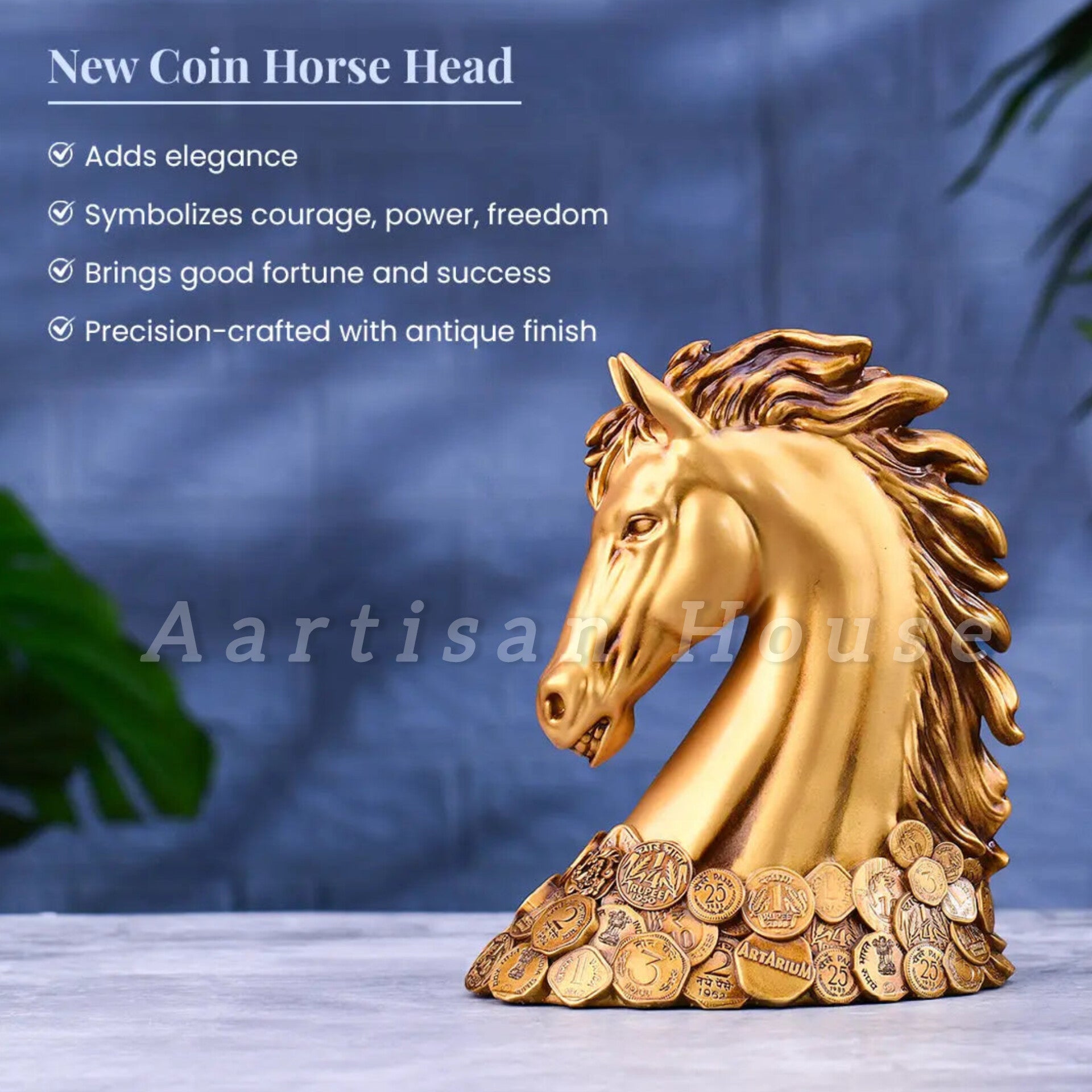 New Coin Horse Head Car Dashboard