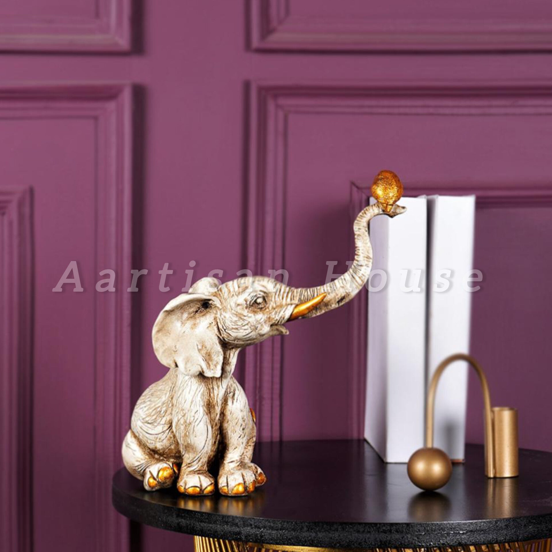 Feng Shui White Elephant Table