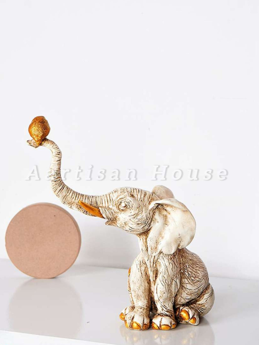 Feng Shui White Elephant Table