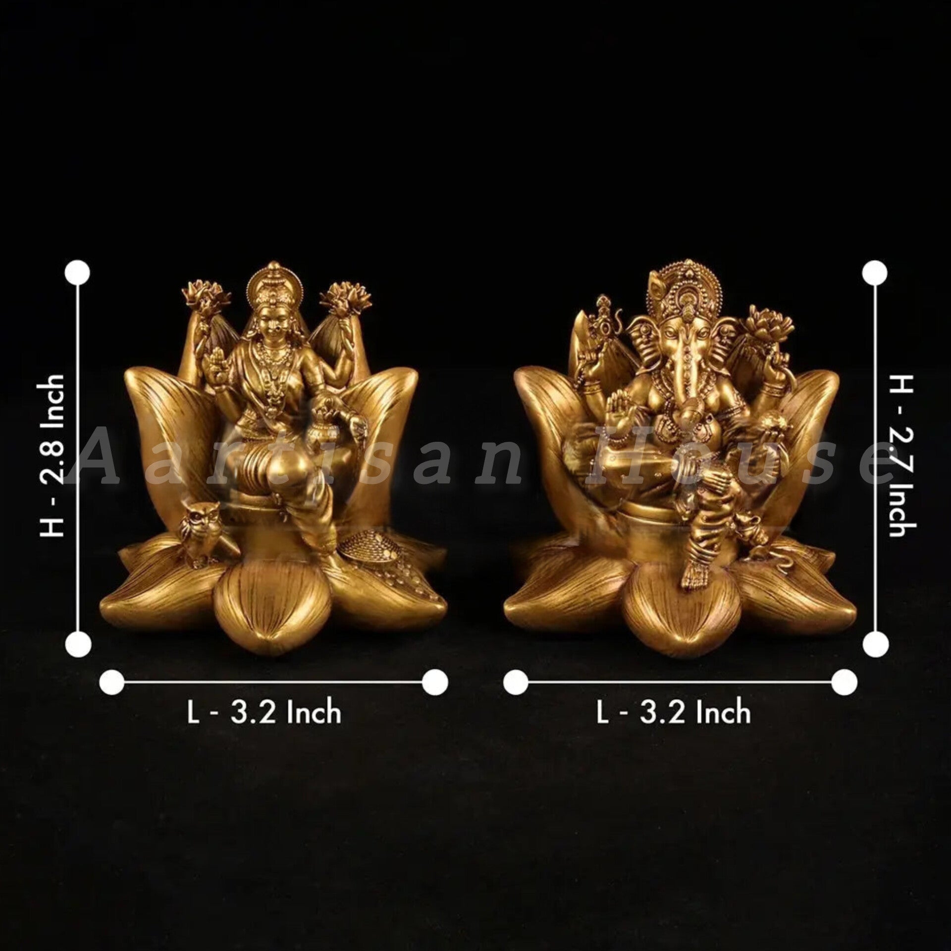 Padma Laxmi Ganesha Idol Car Dashboard